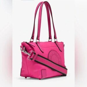 Cole Haan Pink Nylon Tote Crossbody Bag Detachable Strap